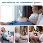 ShoppingAll - Support Coussin 2-en-1 pour Tablette 4.7”-13” Téléphone/Tablette/Liseuse - Rose-Coussin moelleux et doux pour la peau - Fait d’un tissu ultra doux et confortable, le support coussin offre une sensation nuageuse tout en maintenant votre appareil en place. La housse amovible permet un nettoyage facile—il suffit d’ajuster la forme du coussin après lavage.