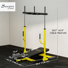 Soozier Adjustable Leg Extension and Curl Machine - 660 lb Capacity-Accommodates three weight posts for adjustable resistance up to 286 lb