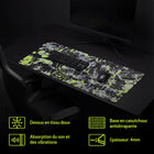 ONEofZERO Grand sous main premium - antidérapant fond en caoutchouc -  Splatter Acid Rewind-Garantie limitée de 30 jours du fabricant.
