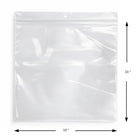 KL Rubber Resealable Polyethylene Bag with Hang Hole - 4 Mil - 10" x 10” - 1000 Pack-Approved for direct food contact — ideal for meats, produce, and dry goods