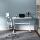 Uplite Height Adjustable Sit-Stand Ergonomic Desk - White-9