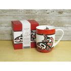 Oscardo Salmon by Jamie Sterritt Porcelain Mug - 485ml-Microwave & Dishwasher Safe - Made for convenient everyday use and effortless cleaning