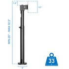 Mount-It ! - MI-3796 Support de moniteur POS réglable en hauteur-10