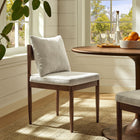 Modway Remington Wood Dining Side Chair - Salt-Open Back Design