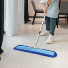 Gritt Commercial All-In-One 48” Microfiber Dust Mop Set with 72" Telescopic Handle - 4 Pack-Mop Head Width: 5"