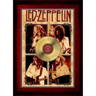Led Zeppelin Parchment with Gold LP - Framed Print - 29" x 39"-Premium music memorabilia