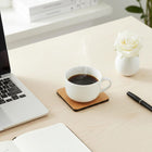 Minimal - Sous-verres en fibres de papier - Paquet de 6-Dimensions (L x l x H) : 100 x 100 x 9 mm / 4 x 4 x 3/8 po