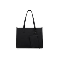 Bugatti - Sac fourre-tout Astoria en Saffiano pour ordinateur portable jusqu’à 15,6 po – Noir-Fabriqué en cuir synthétique texturé Saffiano