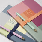 Letts of London 2027 Gradient Weekly/Monthly Week-to-View Planner - 8-1/4" x 5-7/8" Assorted - Multilingual-White paper from sustainable sources