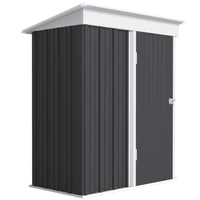Outsunny 5' x 3' Steel Outdoor Storage Shed-Small outdoor storage shed so you can store lawn care equipment and garden tools
