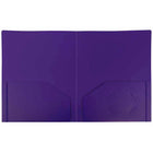 JAM Paper Heavy Duty 2-Pocket Folder - Purple - 6 Pack-Size: 9.5 x 11.625 inches | Easily fits 8.5" x 11" documents