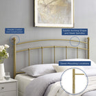 Modway Abigail Metal Full Headboard - Gold-Modern Farmhouse Style