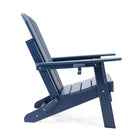Lake Country HDPE Folding Adirondack Chair - Dark Blue-Back Support