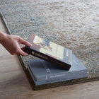 Modway Dilys Distressed Vintage Floral Lattice Area Rug - 5 ft W x 8 ft L - Teal Brown/Beige-Two-Ply Polypropylene Yarn