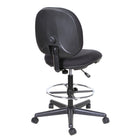 TygerClaw – Chaise de bureau de type tabouret à dossier mi-élevé, en tissu (TYFC3306)-Base robuste en nylon, dotée de roulettes doubles durables multisurfaces