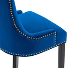 Modway Marquis Performance Velvet Dining Chairs - Navy - 2 Pack-9