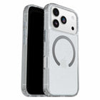 OtterBox Symmetry Clear Compatible with MagSafe Case with Camera Control for iPhone 17 Pro - Stardust 3.0 with Blue Tint Clear-Tactile buttons feel just like your phone’s