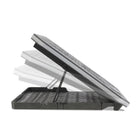 Aluratek Ergonomic USB Laptop Cooling Pad with RGB Lights - Black-Standing at only 1.25 inches tall and weighing only 2 pounds, the cooling pad is designed to be durable, thin and lightweight, making it extremely portable