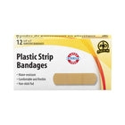 Wasip Plastic Strip Bandage - 3/4" x 3" - 12 Pack-Breathable
