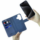 Blu Element Folio 2-in-1 Case for iPhone 17 - Lazuli Blue-Precision fit with easy access to all ports