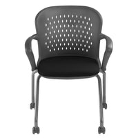 Nightingale NXO Nesting Chair - Black-Ergonomic support. Unique reclining motion of the back provides comfortable, relaxed support