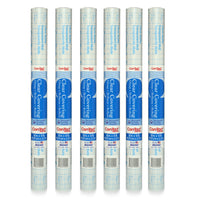 Kittrich Corporation Con-Tact Brand Adhesive Roll - Clear - 18" x 9 ' - Glossy - 6 Rolls-Grid on backing paper for easy measurement