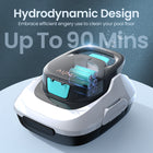 Aiper Scuba 800 Cordless Robotic Pool Cleaner - Automatic Pool Vacuum for Flat Above-Ground Pools - 860 sq ft-Quick Water Drainage for Easy Retrieval