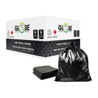 Globe Commercial Strong Can Liner Garbage Bag - 30" x 38" - Black - 200 Pack-Open top can be tied easily
