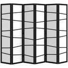 HOMCOM 6 Panel Freestanding Room Divider - White-Transform your living space effortlessly with our six-panel folding room divider 
