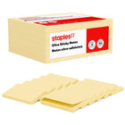 Staples Ultra Sticky Notes - 5" x 3" - Sunshine Collection - 12 Pack-Ultra sticky notes for reliable adhesion
