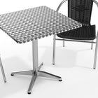 Flash Furniture – Table carrée de 27,5 po en aluminium/2 chaises en rotin noir, intérieur/extérieur (TLH-ALUM-28SQ-020BKCHR2-GG)-7