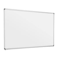Luxor Wall-Mounted Porcelain Magnetic Dry-Erase Whiteboard with Marker Tray - 72" x 40"-Durable surface: Stain, scratch, and dent resistant for long-lasting use
