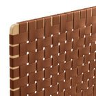Modway - Sparta Tissage Cuir végane Tête de lit King, Brun naturel-Assemblée requise