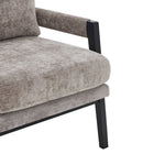 Brassex Hugo Accent Chair - Grey-Plush seating