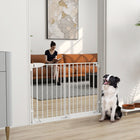 PawHut 29"-44" W Dog Gate with Auto-Close-Features one-hand operation with an auto-close latch for convenience

