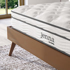 Modway Jenna 8" Innerspring and Foam King Mattress-7" Individually Wrapped Coils