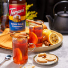 Torani Brown Sugar Cinnamon Syrup with Pump - 750 mL-Mess-free and convenient!