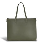 Champs Onyx Leather Business Tote - Khaki-Made of Genuine Cowhide Leather