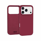 Blu Element Silicone Compatible with MagSafe Case for iPhone 17 Pro - Cranberry-Microfibre lining to prevent scratches
