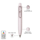 Uniball One P Retractable Gel Pens - 0.5mm - Black Ink - Peach & Soda - 2 Pack-The fine 0.5mm micro point produces outstanding readability and detail