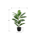 Monarch Specialties 27" Artificial Indoor Rubber Tree - Table - Black Pot-This easy-care, indoor faux floor plant is made from the highest quality materials and requires no maintenance or watering, for a sustainable, environmentally friendly decorative accent that will last a lifetime