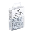 JAM Paper Colourful Standard Paper Clips - 1"- White - 100 Pack-Size: 1 inch (Standard/Regular) | Keep your stacks of paper organized with coloured paper clips