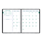 Blueline - 2026 Agenda Timanager 5-jour hebdomadaire/mensuel 13 mois - 11 po x 8-1/2 po - Noir - Anglais-Reliure spirale double avec jaquette de vinyle souple Castillan