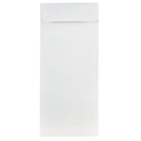JAM Paper Enveloppes-pochette Strathmore en papier vélin avec fermeture gommée, 4 1/8 x 9 1/2 po, blanc brillant, paq./100-Blanc brillant