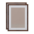 Decent Living Solid Wooden Picture Frame - 18" x 24" - Walnut Colour - 2 Pack-Material: 100% Natural Solid Wood (Okan / Teak)