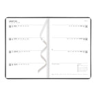 Letts - 2026 Agenda hebdomadaire/mensuel Conscious - 8-1/4" x 5-5/6" - Ardoise - Multilingue-Couverture semi-flexible avec motif embossé