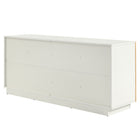 Modway Abel 69 Inch Burl Wood Sideboard Buffet TV Stand - White Bleached Burl-Assembly Required