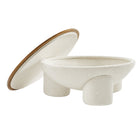 Modway Tridome Round Boucle Upholstered Storage Coffee Table - Natural Ivory-7