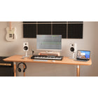 Kanto 140W Powered Reference Speakers with USB-C, RCA and Bluetooth 5.0 Inputs - Matte White - 2 Pack-1/4"-20 rear & bottom mounting hole