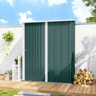 Outsunny Outdoor Storage Shed with Single Door - 5' x 3' - Green-Lockable door provide more safety of your items 